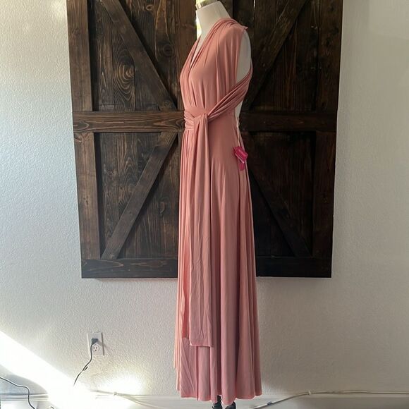 Infinity Bandeau Convertible Bridesmaid Dress Multiway Wrap Long Wedding Guest - Picture 5 of 14